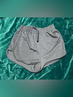 SHEIN Gray Athletic Drawstring Lounge Shorts